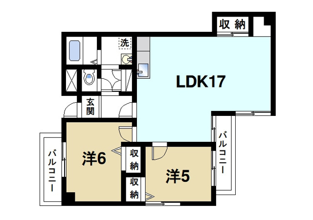 サンフェアリーⅢの間取り図2