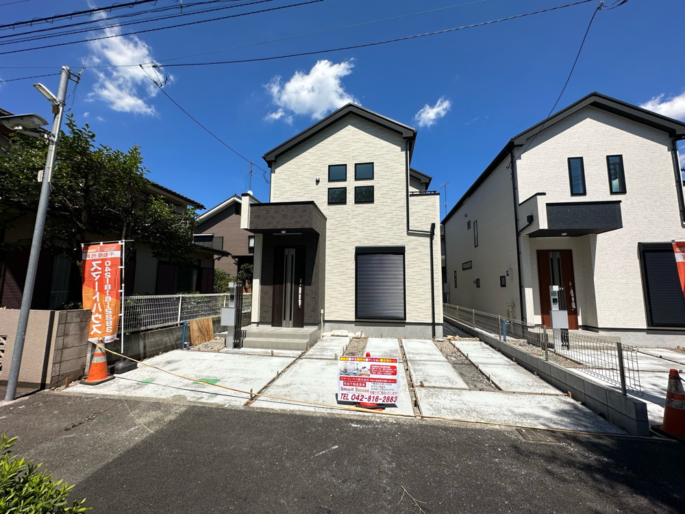 小田急線　相模原市南区桜台　新築　価格変更　車並列2台　建物完成　不動産売却募集中の画像