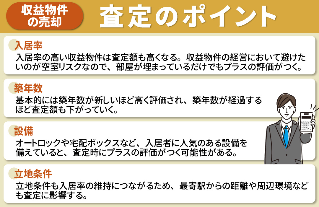 収益物件の売却価格を左右する査定のポイントとは