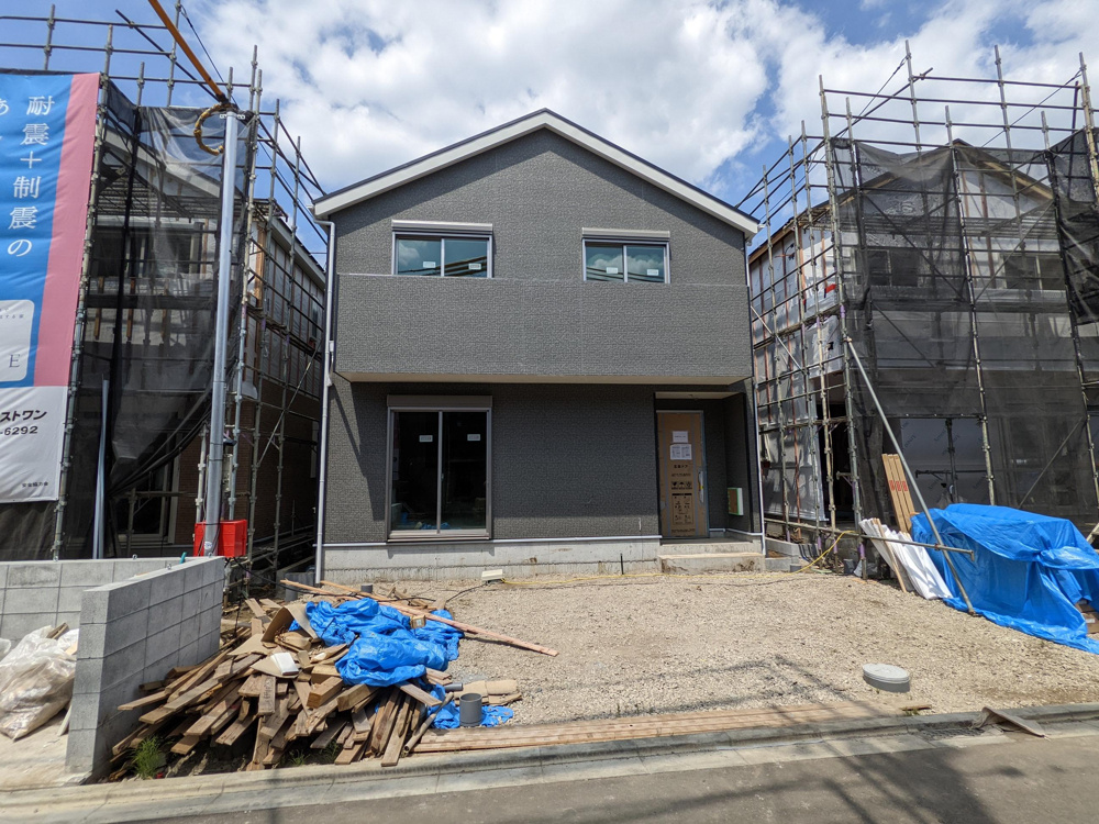 新築戸建、相模原市中央区田名全16棟　足場が取れました♪　住宅ローンご相談　売却不動産募集の画像