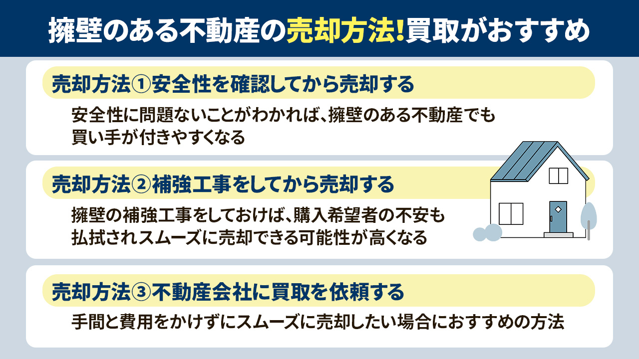 擁壁のある不動産の売却方法！買取がおすすめ