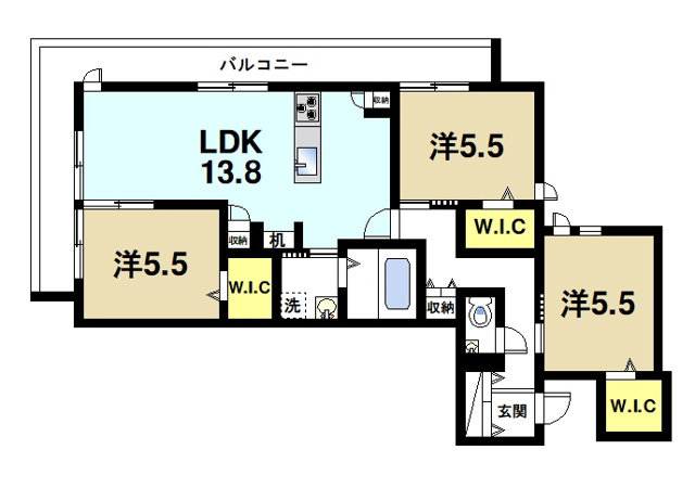 モンパルク生駒元町の間取り図8