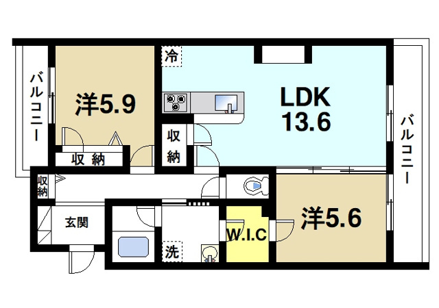 シャーメゾン　Ｎ　山崎の間取り図3