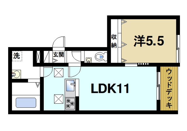 モンパルク生駒元町の間取り図2