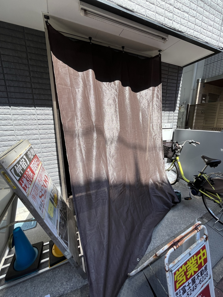 日よけシートの効果は抜群です。の画像