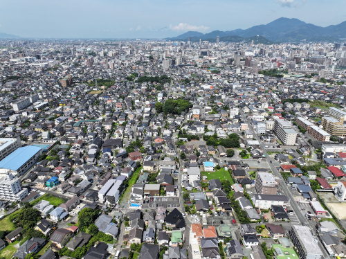 新型ドローンで撮影しました（熊本市中央区　不動産）の画像