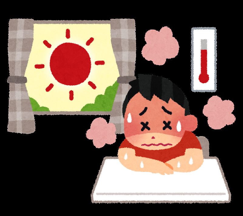 本当に暑いですの画像