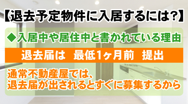 現在の入居者が退居してから入居するまでに掛かる期間