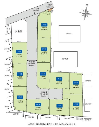 川越市砂新田　売地【建築条件なし】の画像