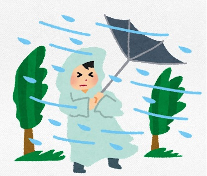 台風7号が接近していますの画像