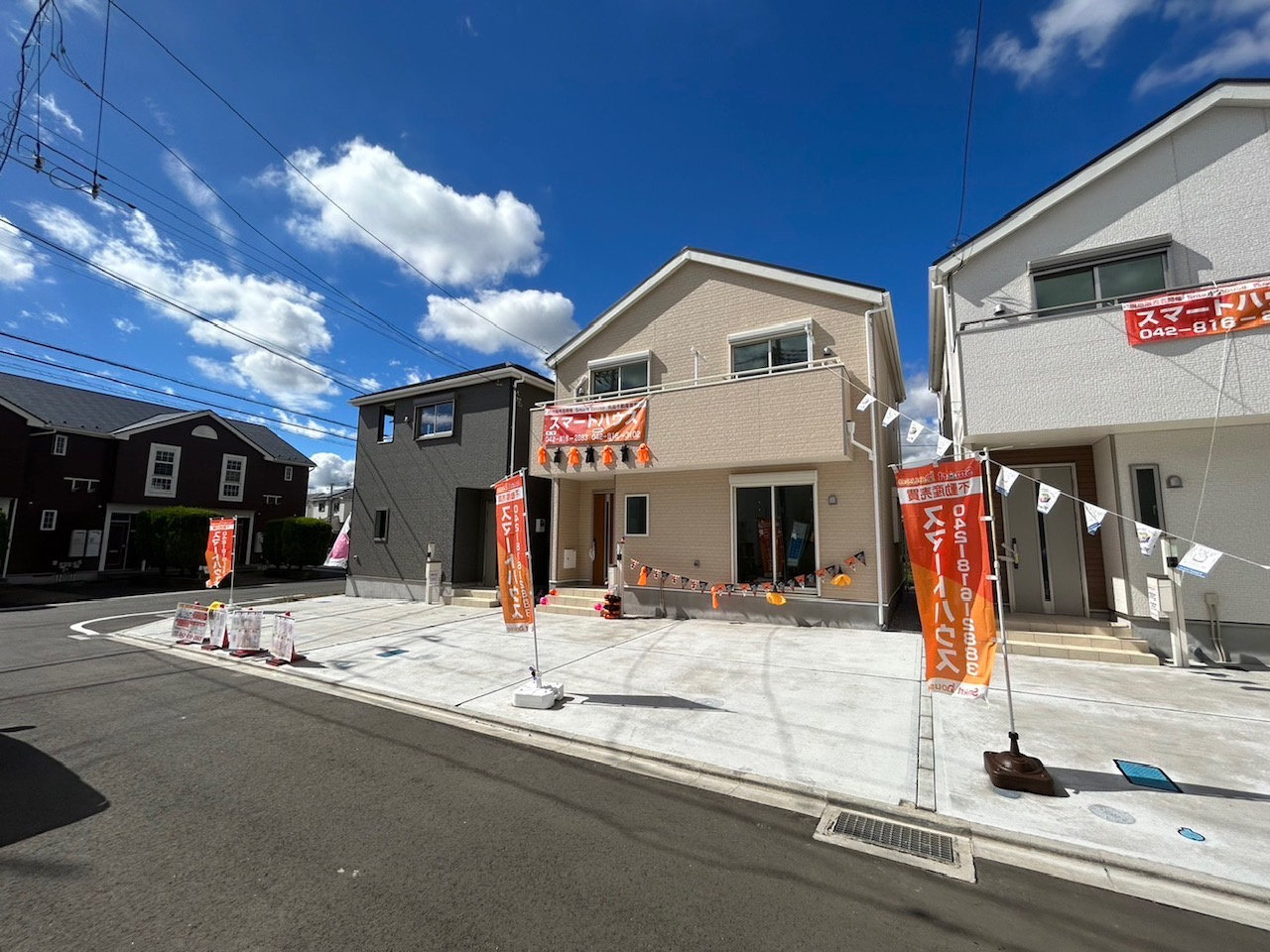 10/15日最新区画図、相模原市中央区田名新築全16棟販売状況、田名小学区、田名中学区の画像