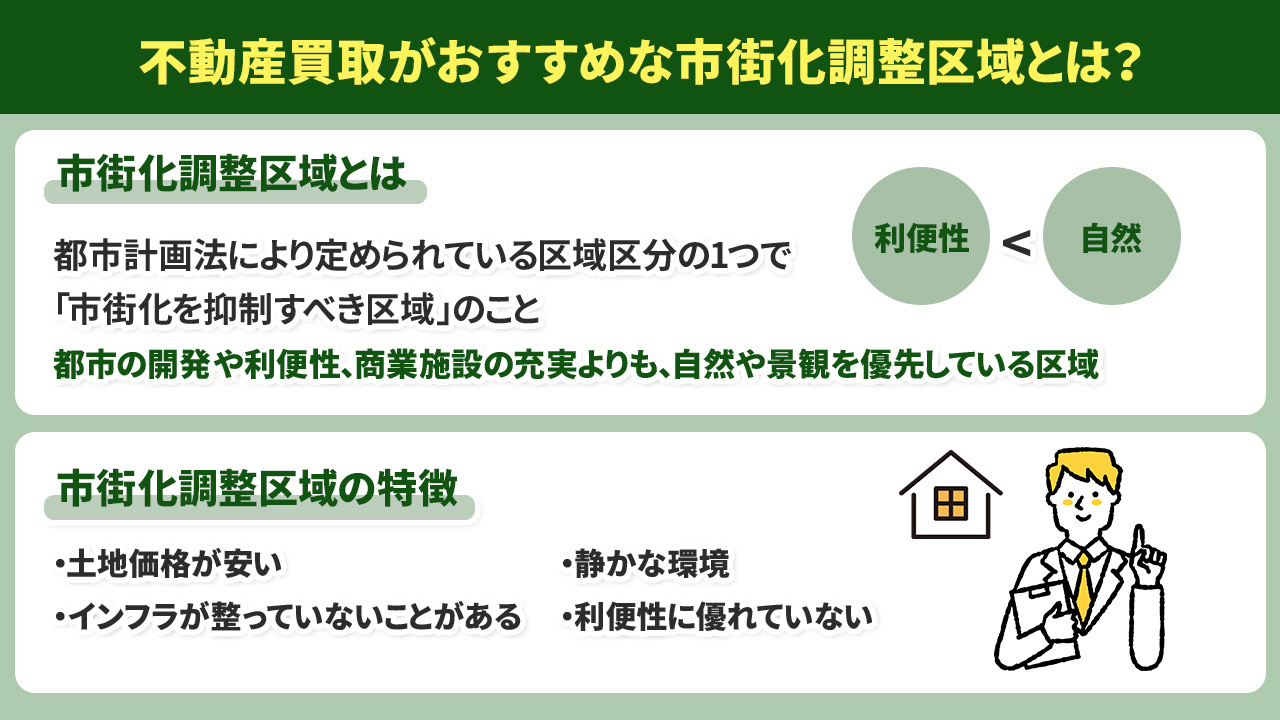 不動産買取がおすすめな市街化調整区域とは？