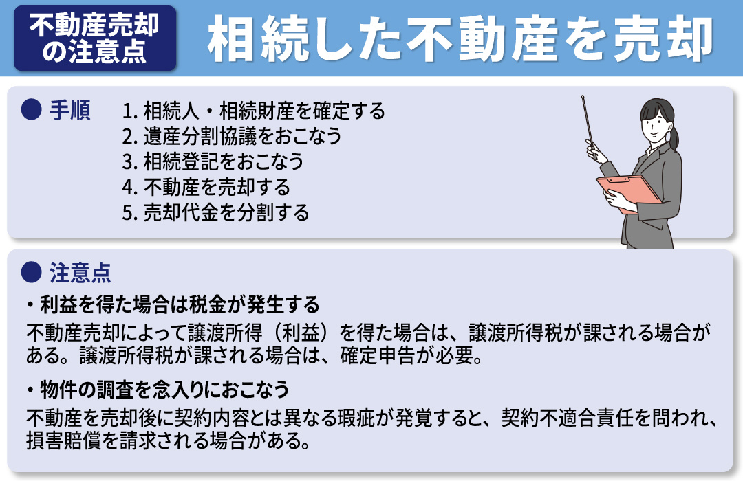 相続した不動産を売却する際の手順と注意点