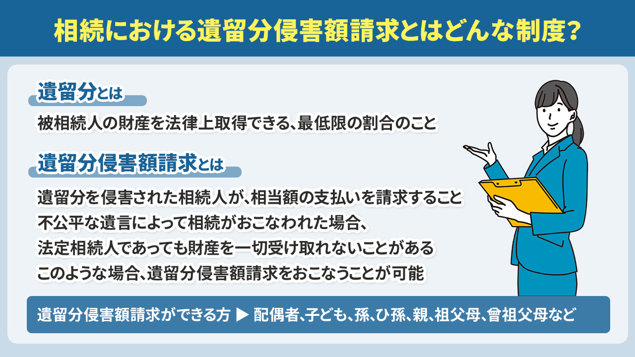 相続における遺留分侵害額請求とはどんな制度？