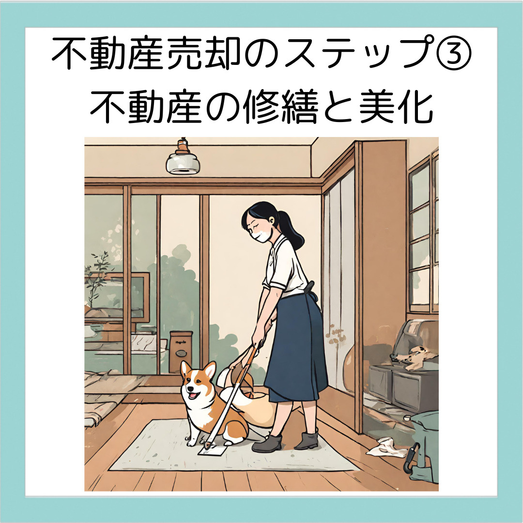 不動産売却のステップ③: 不動産の準備（美化・修繕）の画像