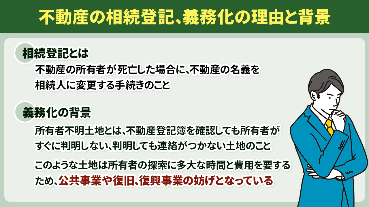 なぜ不動産の相続登記が義務化される？義務化の理由と背景