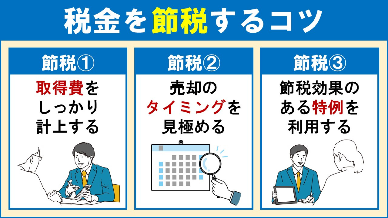 不動産を売却した際の税金を節税するコツとは