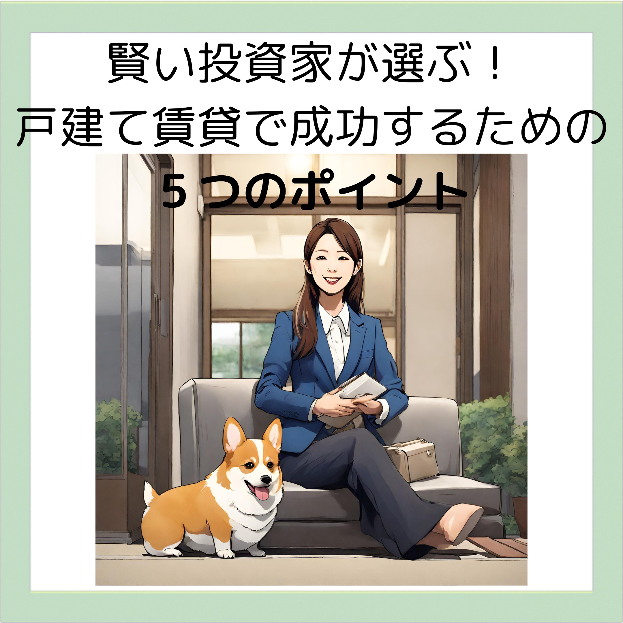 賢い投資家が選ぶ！戸建て賃貸で成功するための５つのポイントの画像