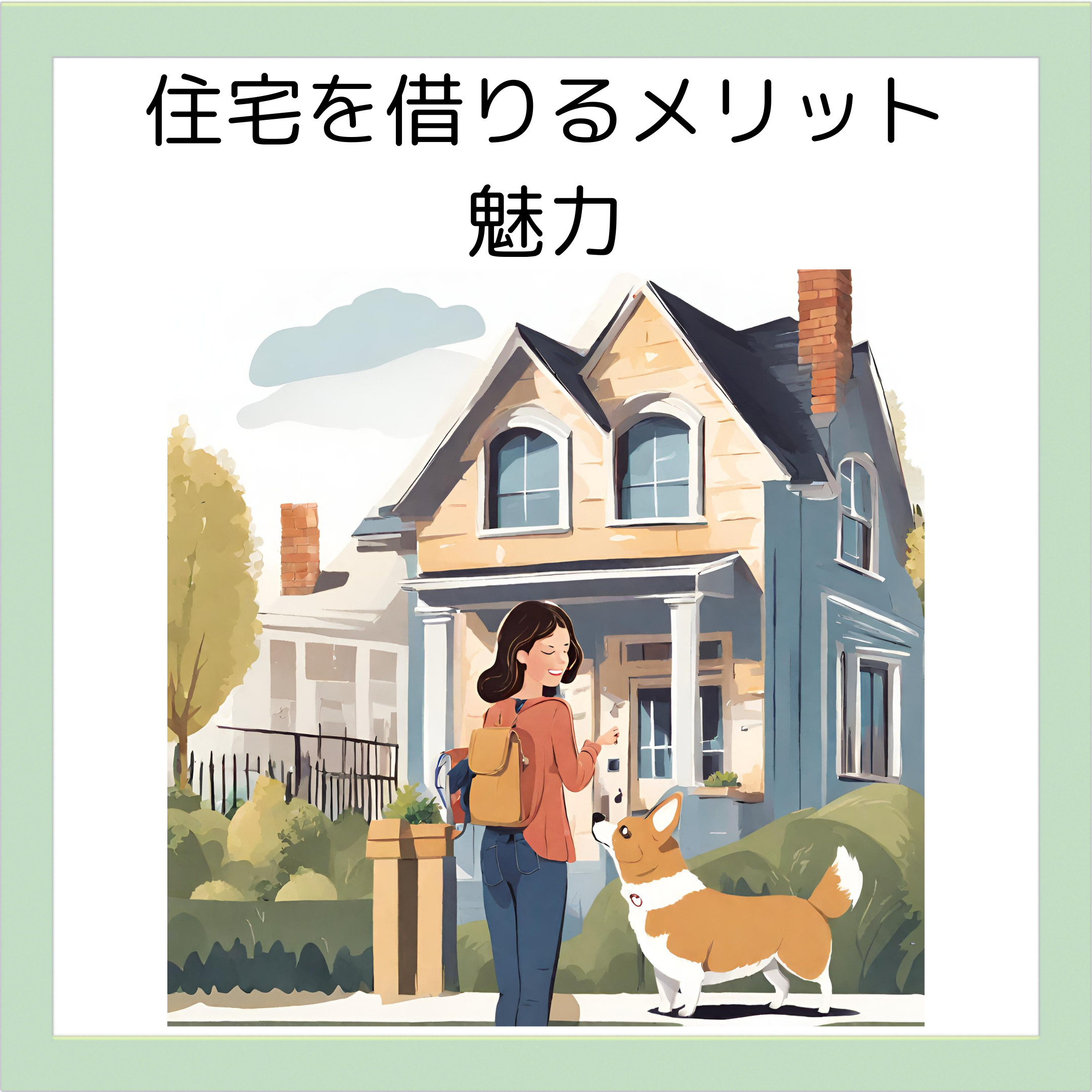 住宅を借りる利点：賢い選択の先に広がる幸せな生活の画像
