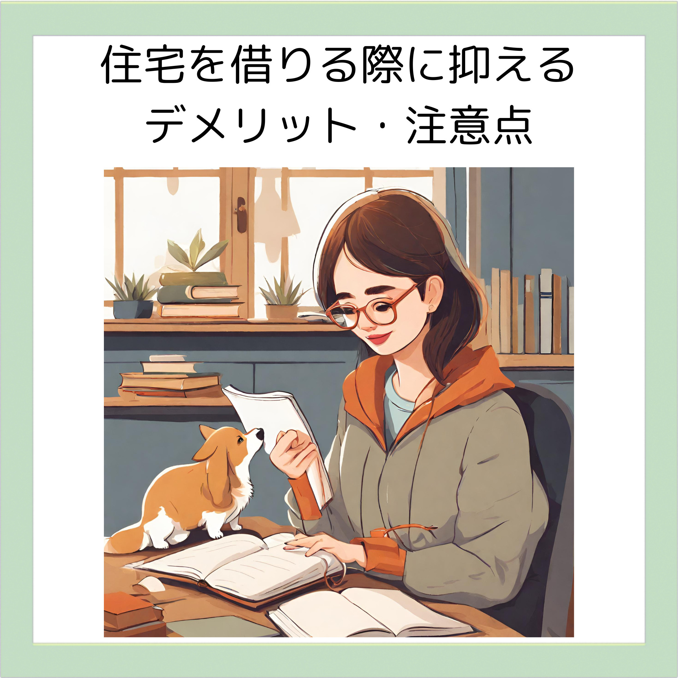 住宅を借りる際に抑えるデメリット・注意点の画像