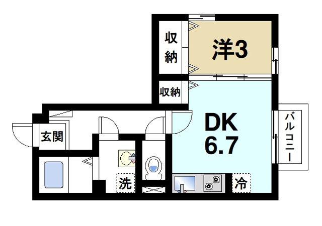 ヴィラ クレストの間取り図2