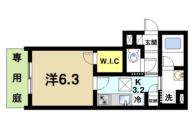 シャーメゾン　Ｎ　元町の間取り図1