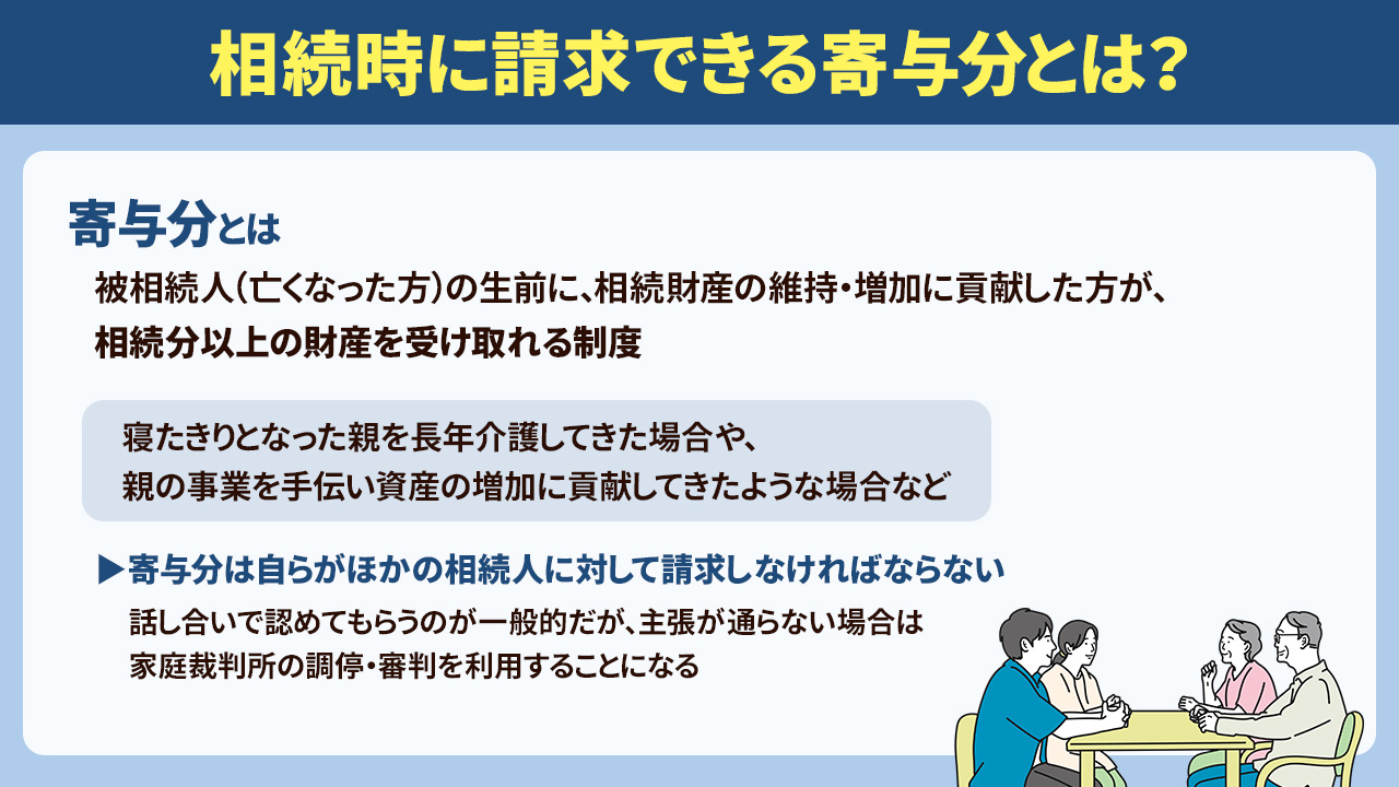 相続時に請求できる寄与分とは？