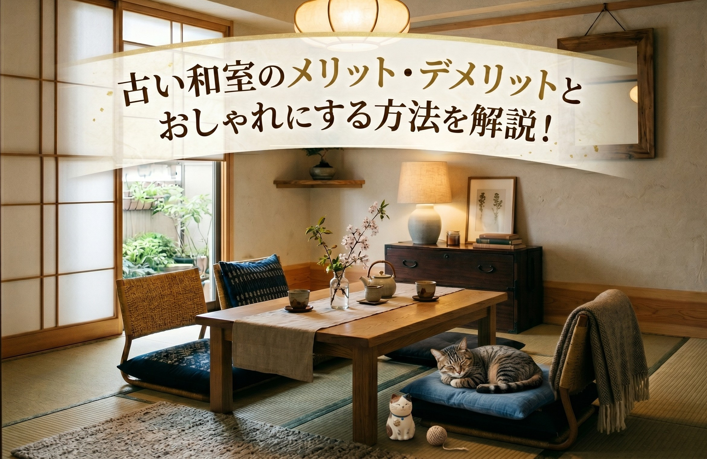 古い和室のメリット・デメリットとおしゃれにする方法を解説！の画像
