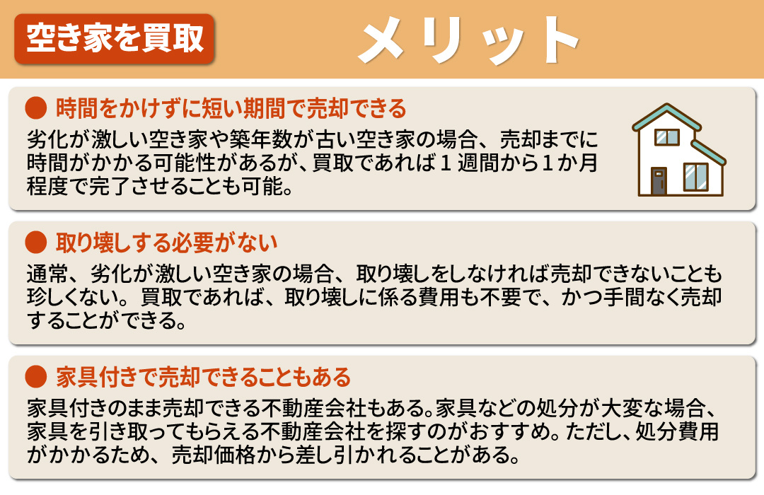 空き家買取のメリットとは