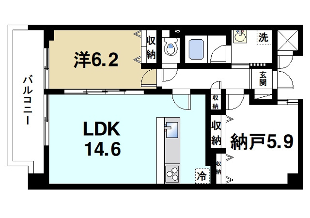 清～きよら～西大寺・南町の間取り図4