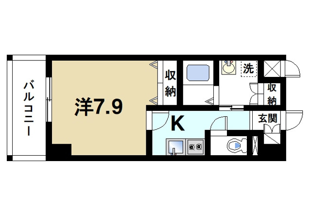 T・Kビル西大寺NORTHの間取り図2