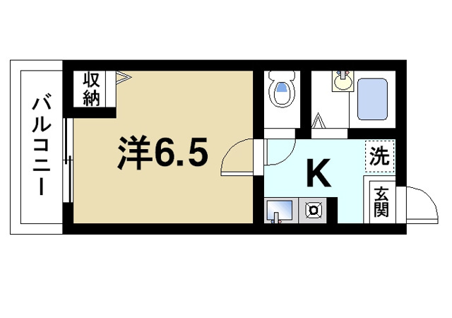 アイリスハイツ5号館の間取り図1