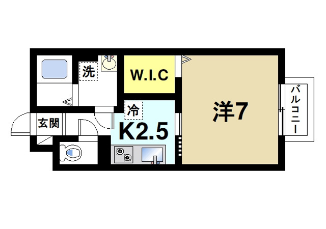 ヴィラ クレストの間取り図1