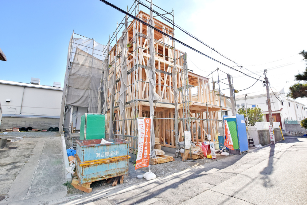 【現場進捗】西宮市上田東町新築戸建｜全3区画の最新情報です！の画像