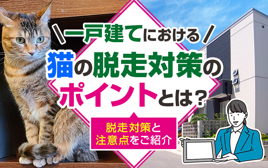 一戸建てにおける猫の脱走対策のポイントとは？脱走対策と注意点をご紹介の画像