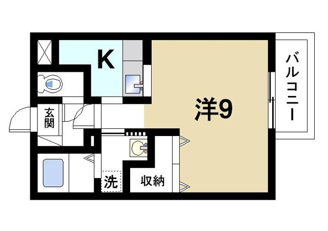 ソレアードＭの間取り図1
