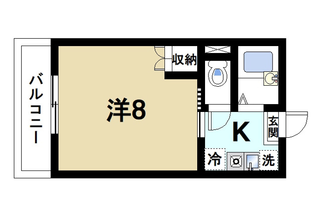 アイリスハイツ3号館の間取り図1