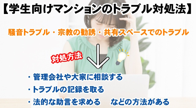 【学生向けマンションのトラブル対処法】入居前に確認すべき事の画像