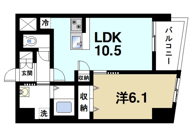 Dekalb（デカルブ）の間取り図2