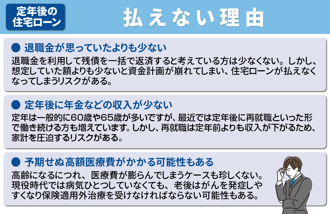 定年後に住宅ローンが払えない可能性がある？その理由とは