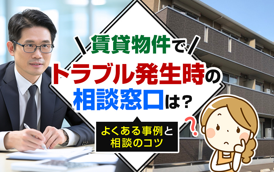 賃貸物件でトラブル発生時の相談窓口は?よくある事例と相談のコツの画像
