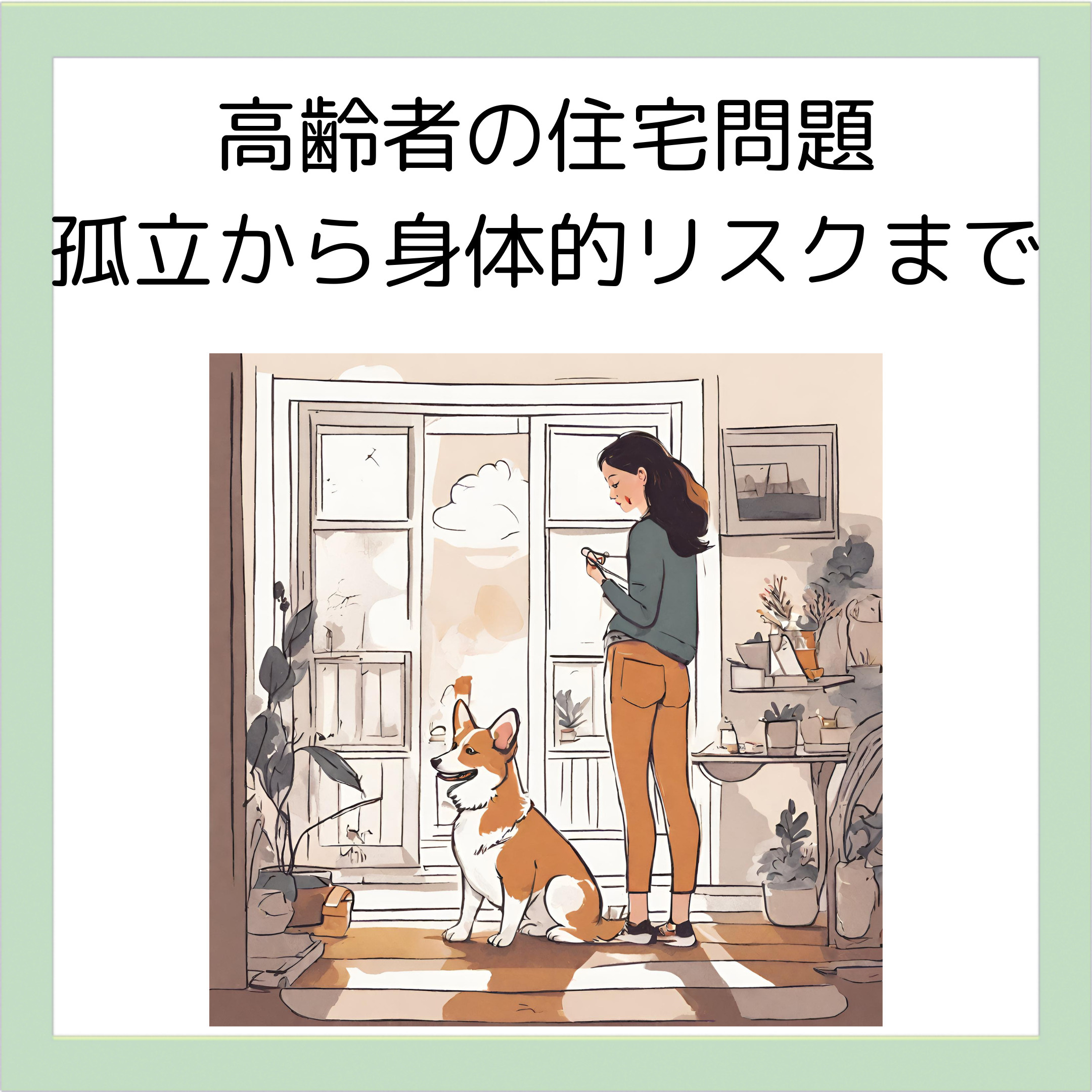高齢者の住宅問題：孤立から身体的リスクまでの画像