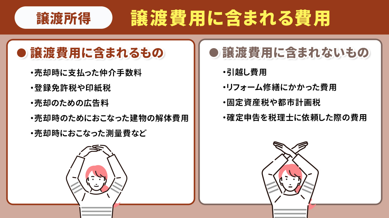不動産売却における譲渡所得とは？譲渡費用に含まれる費用