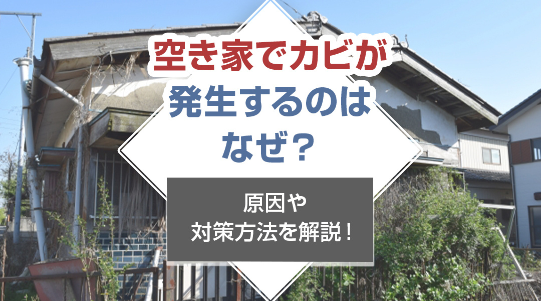 空き家でカビが発生するのはなぜ？原因や対策方法を解説！