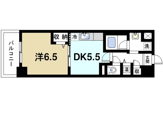 シャーメゾン生駒の間取り図1
