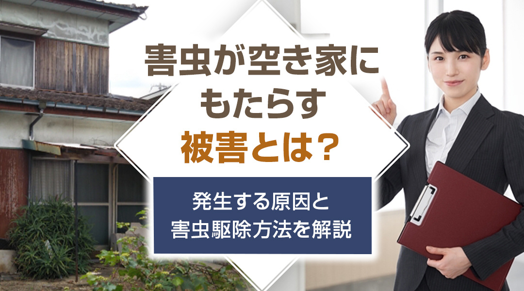 害虫が空き家にもたらす被害とは？発生する原因と害虫駆除方法を解説の画像