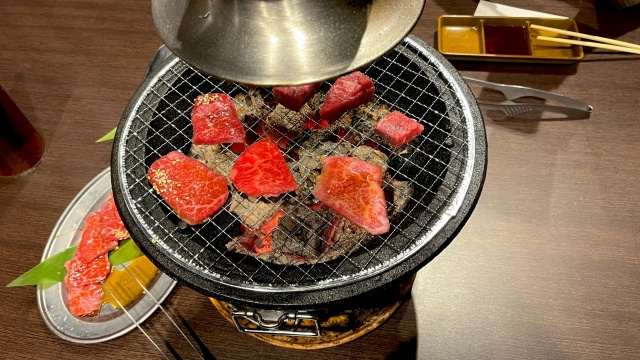 神戸市西区にある備長炭焼肉弘一の特徴