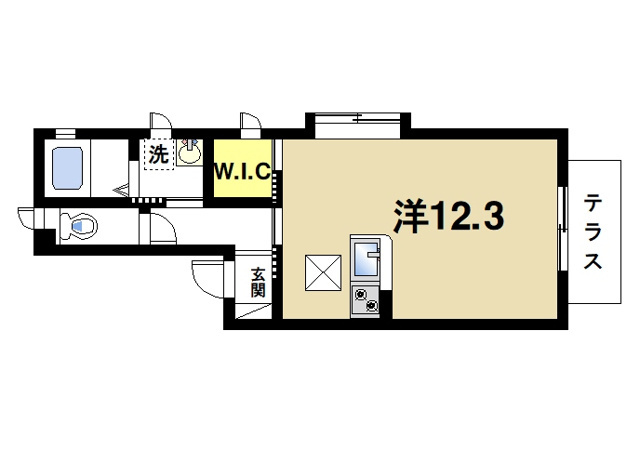 アクア西松ヶ丘の間取り図1