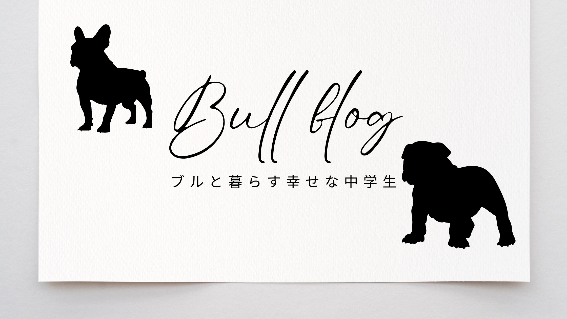 ブルと暮らす、幸せな中学生の画像