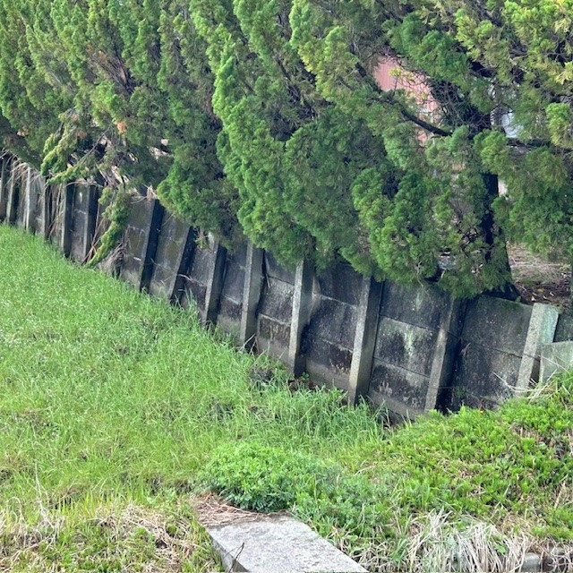 【愛西市不動産売却】土留めの画像